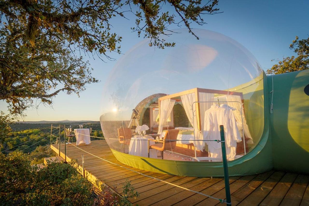 Eco-Lodge En La Reserva Privada Campanarios De Azaba - Proyecto De Conservacion Espeja Eksteriør bilde